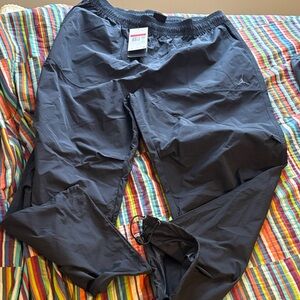 Jordan embroidered logo size large loose fit Black Athletic new tags Pants
